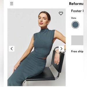 REFORMATION SLATE blue set